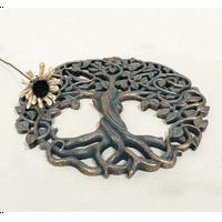 Stablo života Metalni znak Zidno umjetničko stablo Metalni zid Dekor Početna Kancelarijska ukras Spavaća