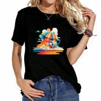Havaji Crtani col Cool Women's Graphic Print majica - Modni vrh za ljeto