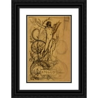 Luc-Olivier Merson Crna Ornate Wood Framed Double Matted Museum Art Print Naslijed: Apolon