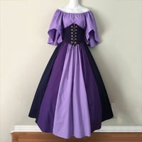 Idoravan ženska haljina za uklanjanje ljetnih modnih novih žena Vintage Gothic Patchwork čipka seksi