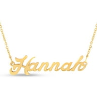 Superjeweler Hannah Namjenska ogrlica u zlatu, sva imena dostupna za žene, tinejdžere i djevojke