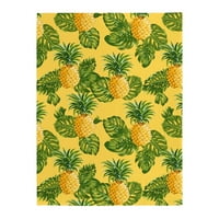 U ananasu, pokrivač flanela dekorativni pokrivač klima uređaj pokrivač