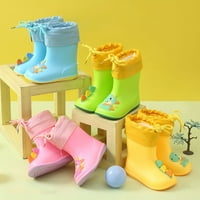 FVWitlyh Gilrs Boots cipela za djevojke za djecu za kišu bebe šarene crtane životinje vodootporne plišane