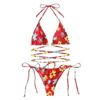 Ženski set kupaćih kostimica Push Up Bander bandeau bikini Žene Kupari za kupaće kostime Tankenis Set