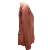 Blazer jakne za žene Business Casual Plus Veličina Jesen Zimska modna ulična ležerna dugi rukav kablovski kaput ružičasti xs