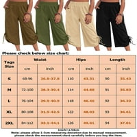 Paille Womens Yoga Capri hlače udobne vučne širine noge labavi lounge usjeva za trenzor Jogger znojne hlače sa džepovima