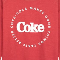 Coca-Cola - Koks čini stvari boljim - ženski lagani francuski pulover Terryja