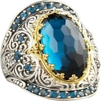 Izvrsni prsten svježi stil dame par ljubavni prsten klasični isklesani ovalni kubični cirkon luksuzni