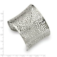 Mia Diamonds od nehrđajućeg čelika polirani laserski rez dizajn manžeta