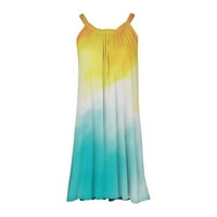 Clearsance Ljetne haljine za žene mini rukava modna haljina za sunčanje od punog kabine