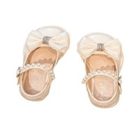 Welliumiy Girl Flats Bowknot Haljina obuća za gležnjače Mary Jane Sandals Dance Princess cipela Vjenčana