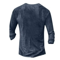 Muške majice T-majice Grafička crtana odjeća 3D Print Casual Wear Wearweve s dugim rukavima, plava,