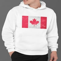 Kanadska zastava. Hoodie muškarci -Image by shutterstock, muški medij