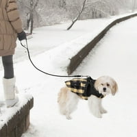 Jakna za zimsku kaput sa D-prstenom, vodootporni toplim psom za pse, jakna od reflektirajućeg pasa za