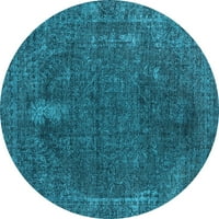 Ahgly Company u zatvorenom okrugli orijentalno svijetlo plavi industrijski prostirki, 8 'krug