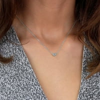 Keusn ženska modna ogrlica od srca vole lanac vrata klavikula