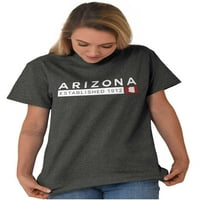 Arizona Karta State oblik uspostavljen muške grafičke majice Tees Brisco Marke 3x