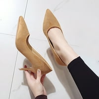 Wofedyo Cipele za žene Poslovne visoke pete Žene istaložene prstiju stilettosti na cipelama na cipelama