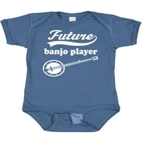Inktastična budućnost Banjo Player Childs Music Gift Baby Boy ili Baby Girl Bodysury