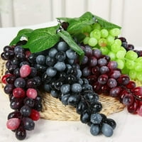 Umjetno grožđe, umjetna grožđa Mini grožđe GUMENA ​​Lažni grožđe snopove ukrasne grožđe viseći ukrasi za vintage vjenčanost voće dekor voćnog voća