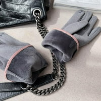 Vožnja vožnje rukavicama Ženske rukavice Fleece Jesenski zimski ženski rukavi Furry Topli Mitts puni