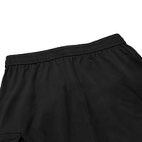 Eyicmarn muškarci elastične teretne hlače Čvrsto boje labavi nacrtač Jogger Dukset casual pantalone