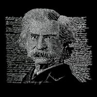 Pop Art Muška Raglan Word Art Majica - Mark Twain