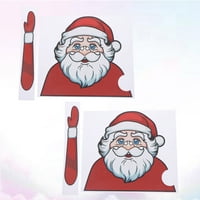 Sets Creative Santa Claus Windscreen naljepnica za brisanje zabave za vjetrobransko staklo mahanje rukom naljepnica ukras automobila - br.4