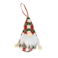 Doll visi igrački ukrasi Santa Tree Snowman Poklon ukrasi Božićni ukrasni lanac za viseće slike Lagani