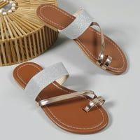 Sandale za žene Ravne sandale Clip Toe Flip Flops Boho Ležerne prilike ravne papuče cipele za plažu