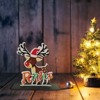 Loopsun Božićni kreativni DIY Wooden Domaći ukrasi studentski pokloni Božićni ukrasi