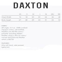 Daxton Premium Washington muškarci dugih rukava majica ultra mekani srednje težine pamuk, crni tee crvena