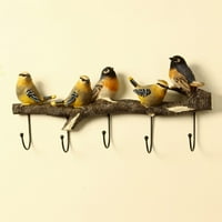 Kreativni zid viseći kaput za ukrašavanje ptica kuka za kuku na tipki za ključeve viseći kaput kuka