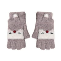 Kabriolet Flip Top rukavice Zimska vunena kašmir rukavice bez prstiju s rukavicom za matten za dječje dječje djece