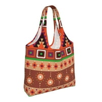 Platno torba, aztec Native ukrasne otiske velike torbe za žene, kupovinu