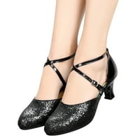 Sandale za ženske latino plesne cipele sandale sa sandalama petela sala za salsa Tango Party Sequin