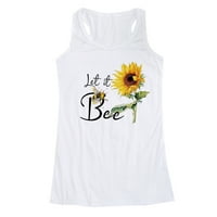 Ženska ljetna pčela grafička majica bez rukava Ležerna prsluk Tors Fall Spaghetti remen tenkovi ljetni