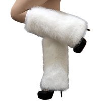 Žene dugih grijaćih kratkih nogu, CIRS zimska modna modna koljena krznene poklopce