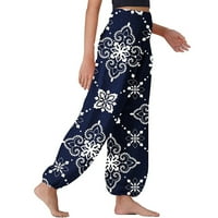 Xinqinghao joga hlače Žene Žene udobne boho hlače Labave joge hlače hipi pidžama Lounge Boho Pajama