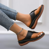 Ženske sandale za sandale za klizanje otvorenih nožnih sanduka Ležerne prilike flip flops s lukom podrške