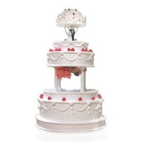 Postavite bijele male + plastične torte, stalak za venčane torte, fondant Torta za torte Podrška kalupom Vjenčani rođendanski alati za ukrašavanje kolača
