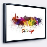 Art DesimanArt Chicago Skyline Veliki Cityscape uokvirila je umjetnost umjetnosti u Art u.