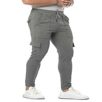 Muški elastični struk Cargo Cargo Radne pantalone Džepne pantalone za gušilice