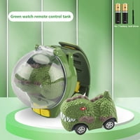 Mikilon Mini daljinski upravljač Dinosaur igračke za automobile, mali trkački automobili za ruci s svjetlom