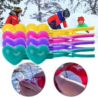 Keusn Vanjske igračke za klip za klipnik Proizvođač zimske djece Snowball Heart Love Alat sa snijegom