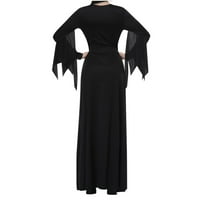 Hvyesh Gothic Court Haljina za žene Retro Batwing rukava podesiva čipka srednjovjekovne duge haljine