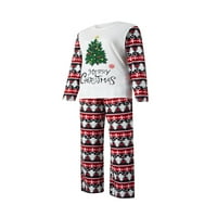 Porodični božićni pidžami Podudarni setovi Božićno drvce Xmas Odmor za spavanje zaslona Jammies dugi