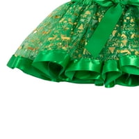 Fullvigor dječja suknja Božićni print Tutu suknja s trakom za glavom