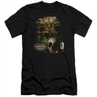 Trevco Survivor & Jungle Oduševna premium platna Slim Fit 30- HBO majica kratkih rukava, crna - ekstra veliko