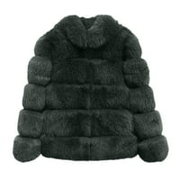 Sherpa jakna za žene, ženski zimski kaput jakna luksuzna furtu krznena kaput slim dugi rukav ovratnik